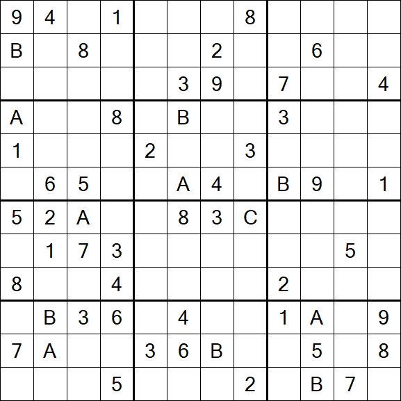 Sudoku 12x12 - Hard