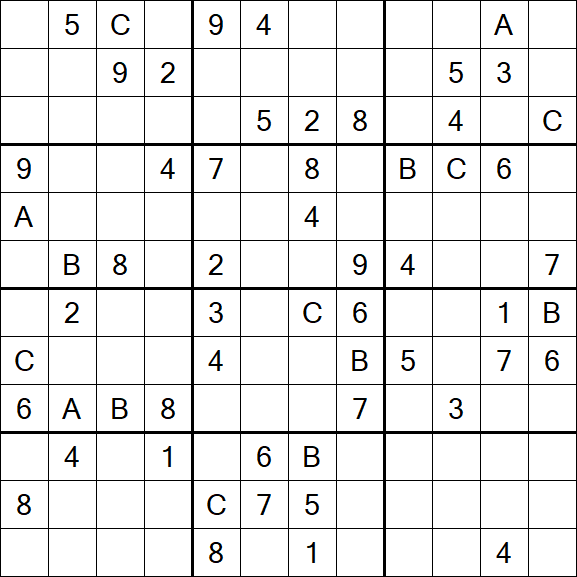Sudoku 12x12 - Hard