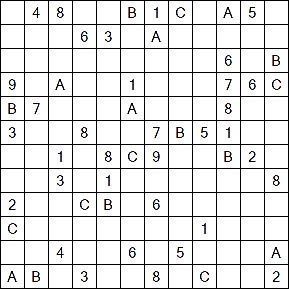 Sudoku 12x12 - Hard