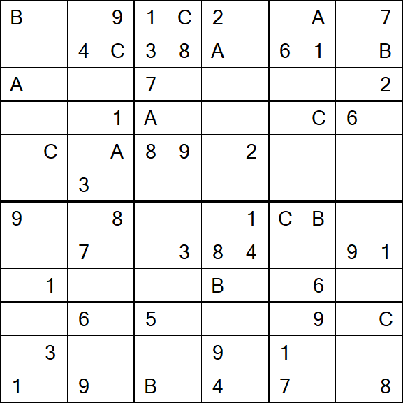 Sudoku 12x12 - Hard