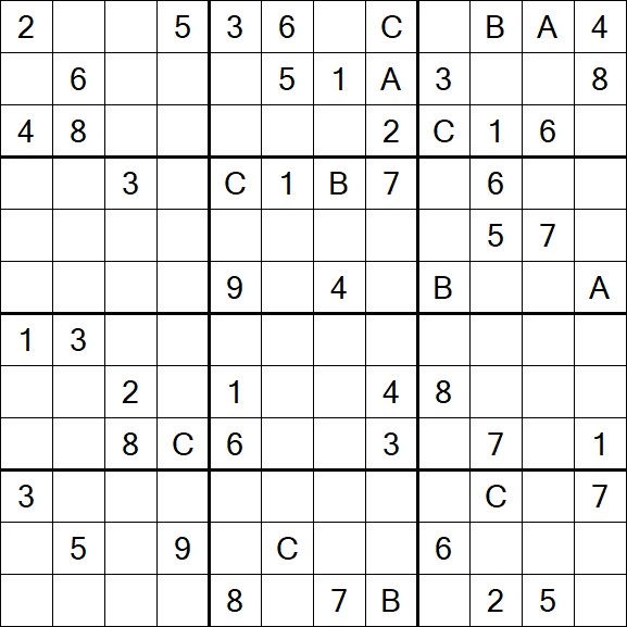 Sudoku 12x12 - Hard