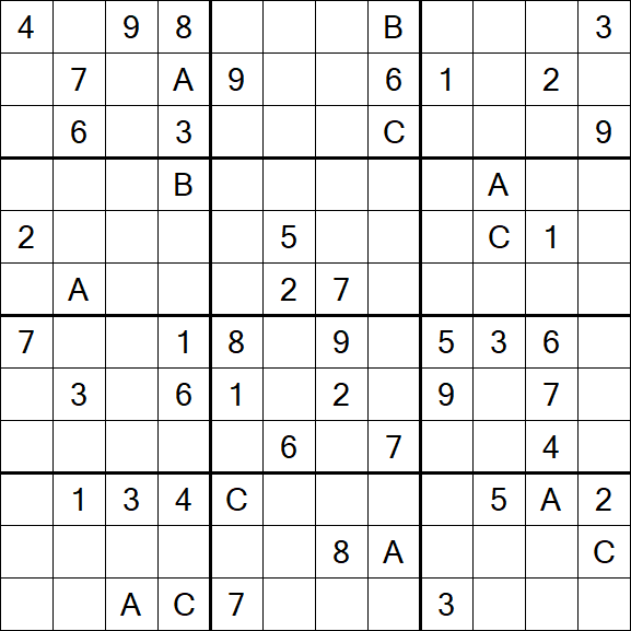 Sudoku 12x12 - Hard