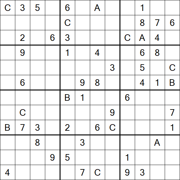Sudoku 12x12 - Hard
