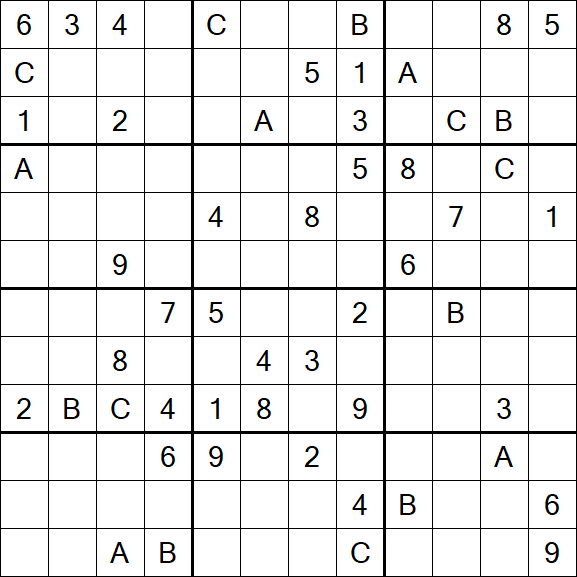 Sudoku 12x12 - Hard