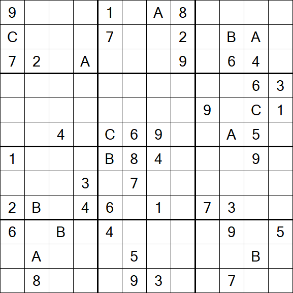 Sudoku 12x12 - Hard