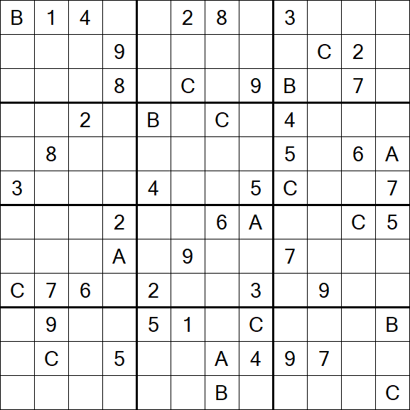 Sudoku 12x12 - Difícil
