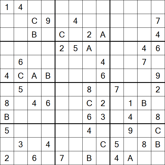 Sudoku 12x12 - Difficile