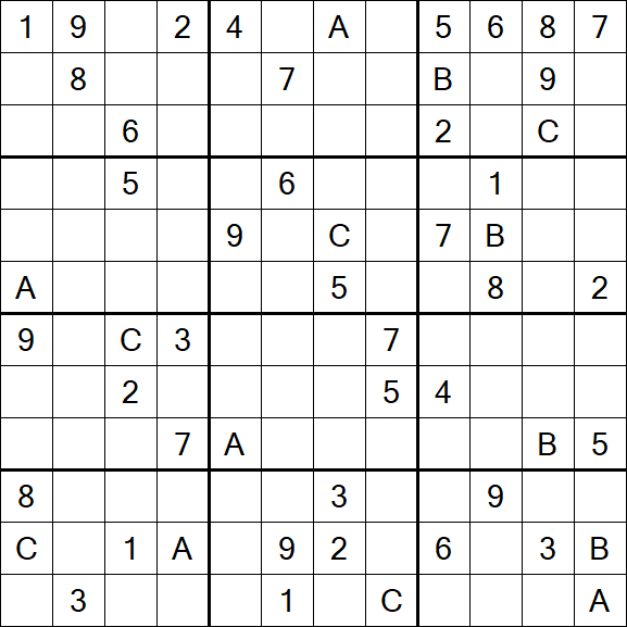 Sudoku 12x12 - Difícil