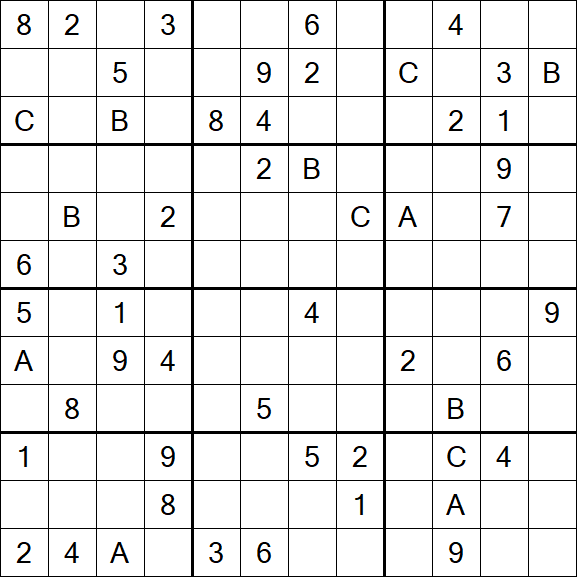 Sudoku 12x12 - Schwierig