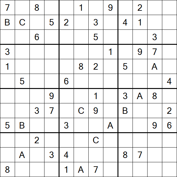 Sudoku 12x12 - Schwierig