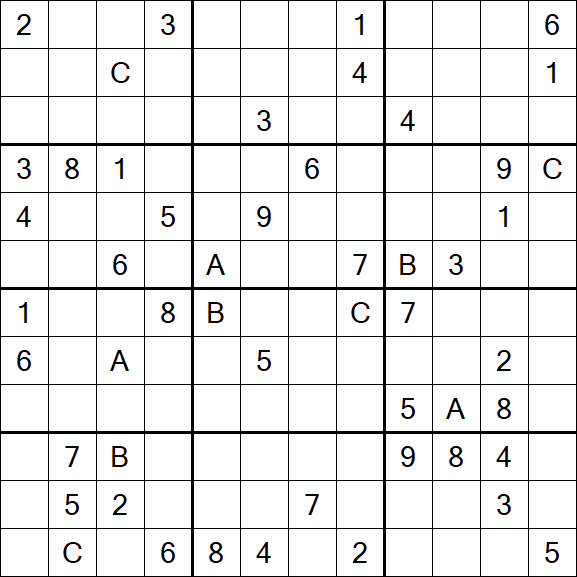 Sudoku 12x12 - Hard