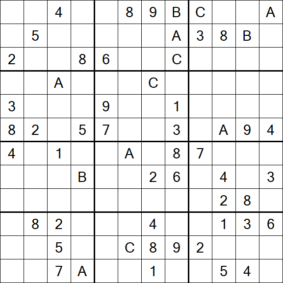 Sudoku 12x12 - Hard