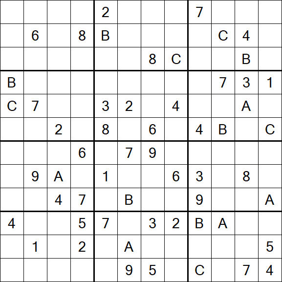 Sudoku 12x12 - Hard