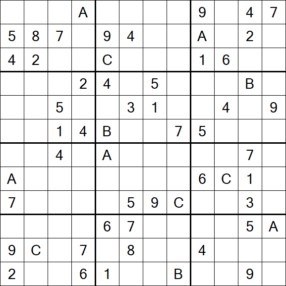 Sudoku 12x12 - Schwierig