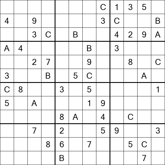 Sudoku 12x12 - Schwierig