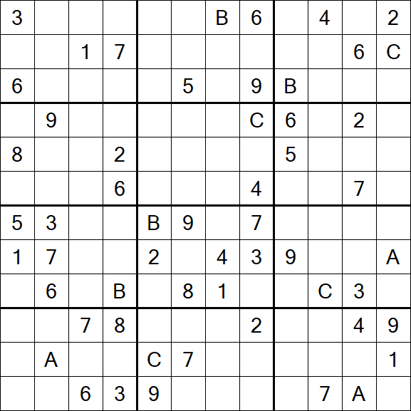 Sudoku 12x12 - Schwierig