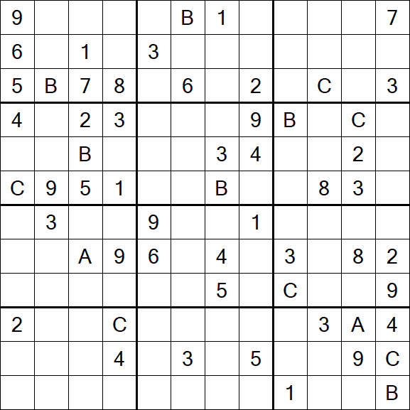 Sudoku 12x12 - Hard