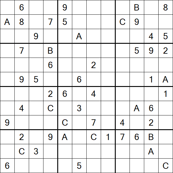 Sudoku 12x12 - Hard