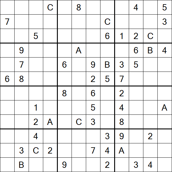 Sudoku 12x12 - Schwierig