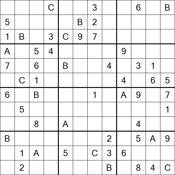 Sudoku 12x12 - Schwierig
