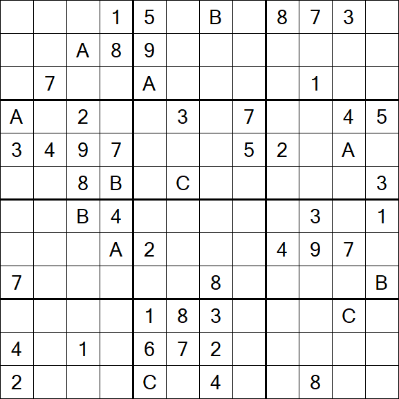 Sudoku 12x12 - Schwierig