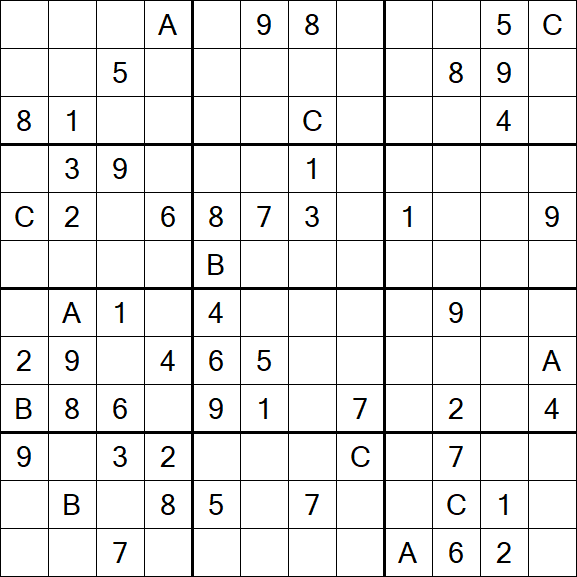 Sudoku 12x12 - Schwierig