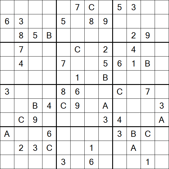 Sudoku 12x12 - Difficile