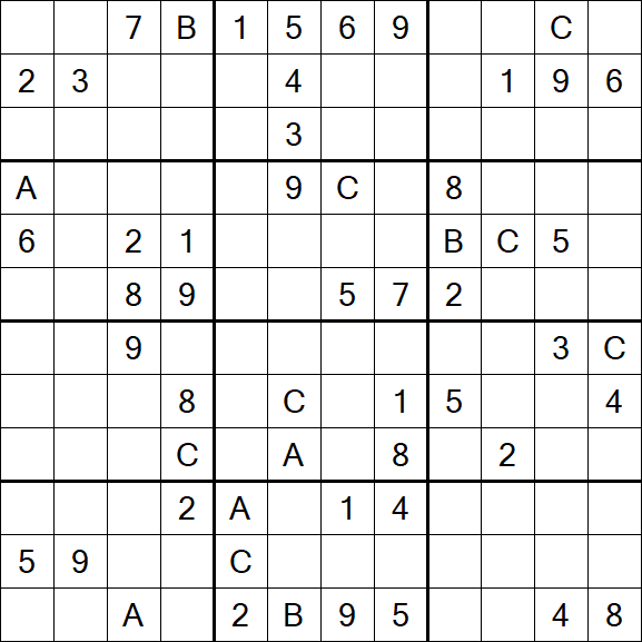 Sudoku 12x12 - Difficile