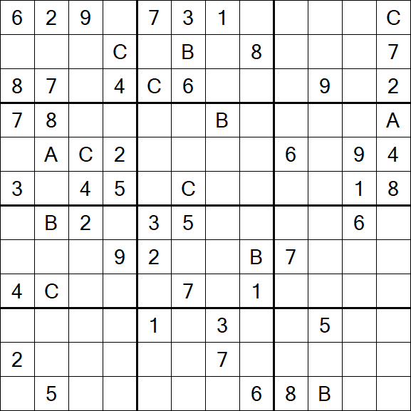 Sudoku 12x12 - Difficile