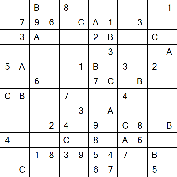 Sudoku 12x12 - Difficile