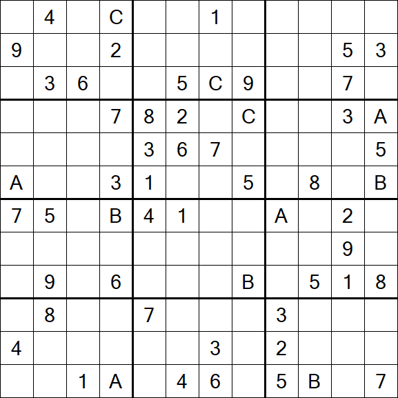 Sudoku 12x12 - Difficile