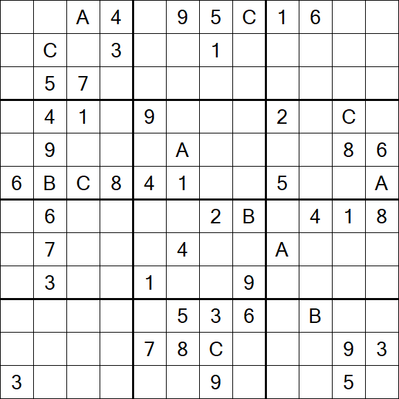 Sudoku 12x12 - Schwierig