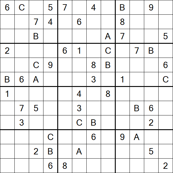 Sudoku 12x12 - Difficile