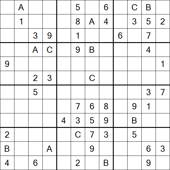 Sudoku 12x12 - Difficile