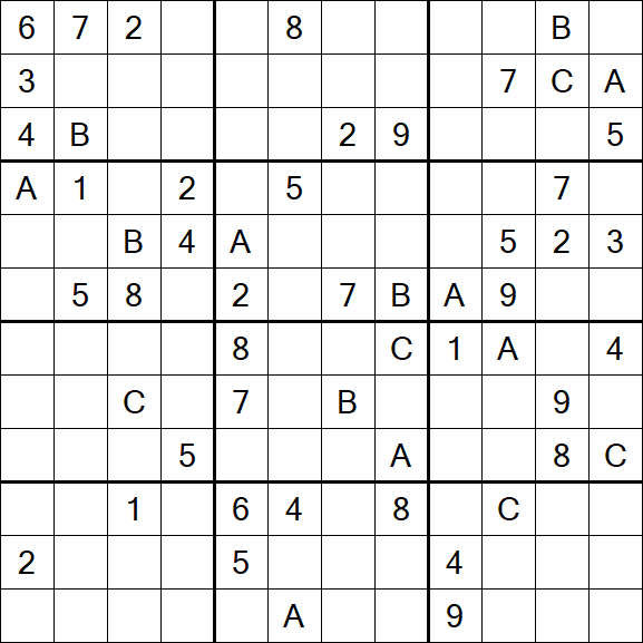 Sudoku 12x12 - Difficile
