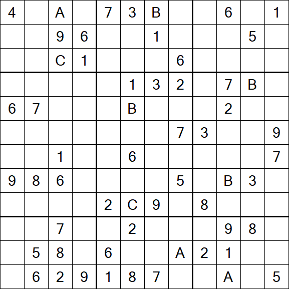 Sudoku 12x12 - Difficile