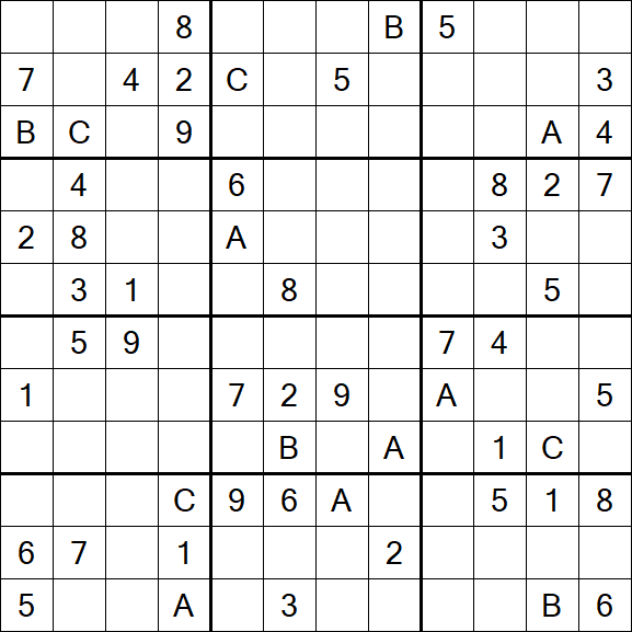Sudoku 12x12 - Difficile