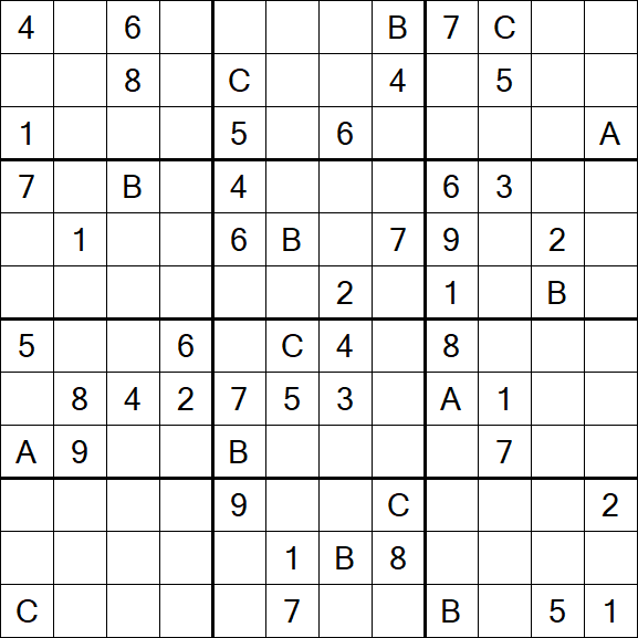 Sudoku 12x12 - Difficile