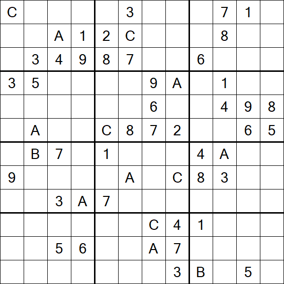 Sudoku 12x12 - Schwierig