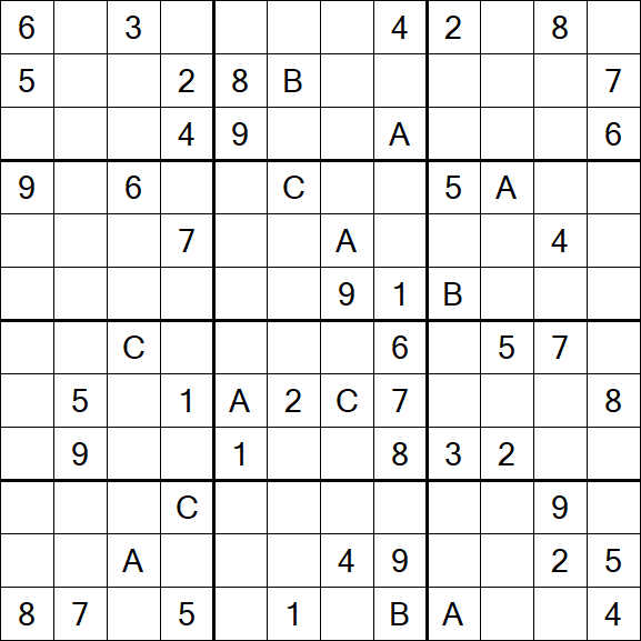 Sudoku 12x12 - Difficile