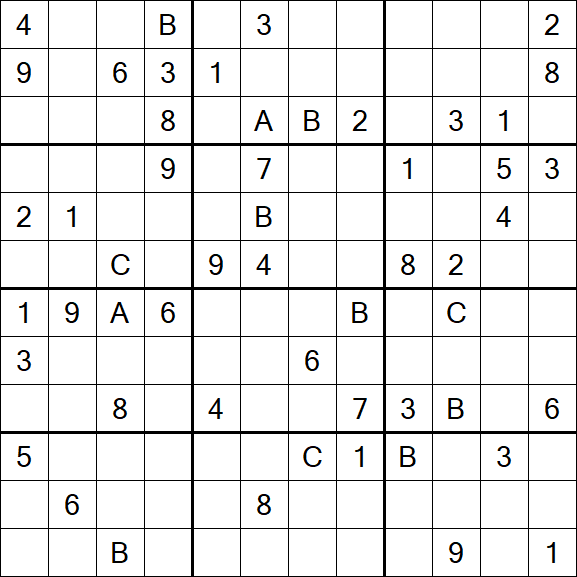 Sudoku 12x12 - Difficile