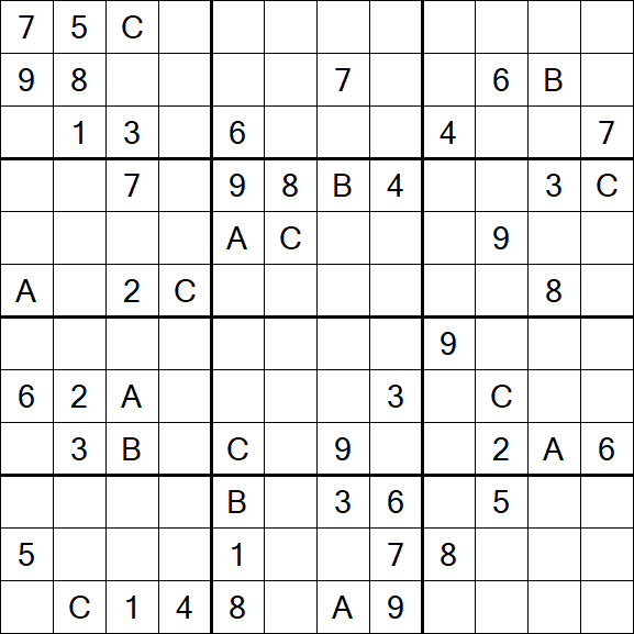 Sudoku 12x12 - Difficile
