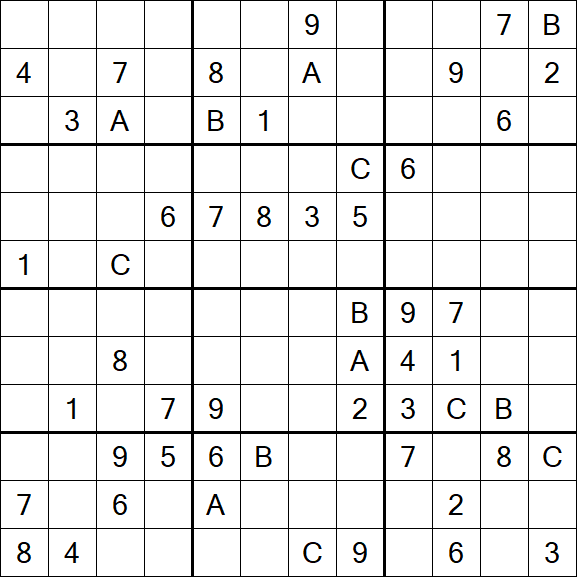 Sudoku 12x12 - Difficile