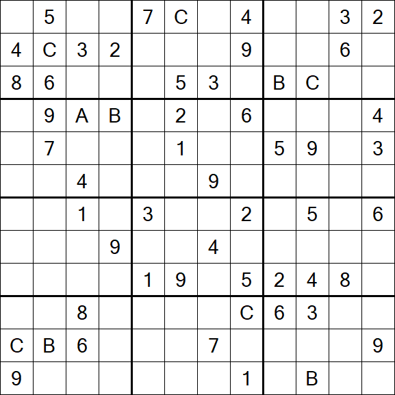 Sudoku 12x12 - Difficile