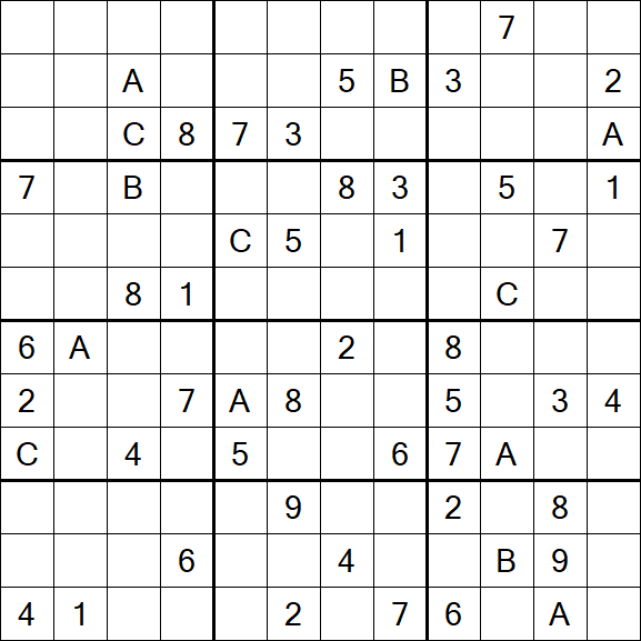 Sudoku 12x12 - Difficile