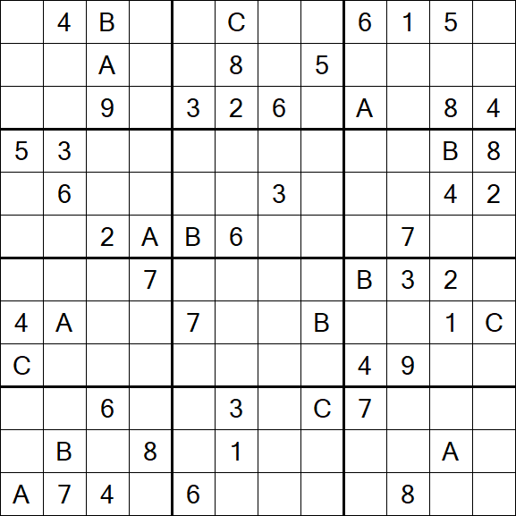 Sudoku 12x12 - Schwierig