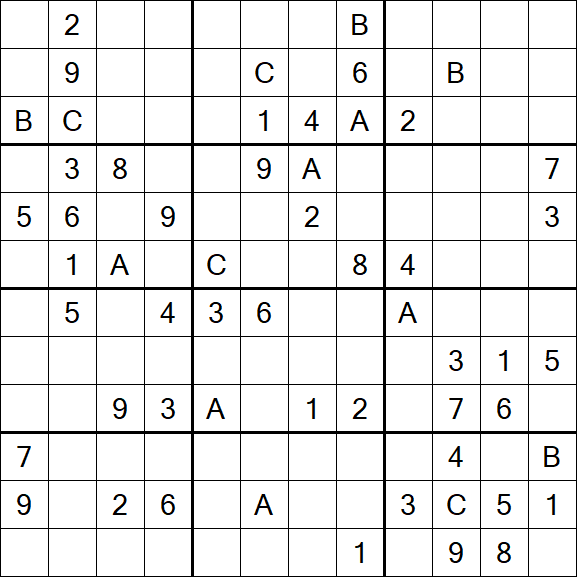 Sudoku 12x12 - Schwierig
