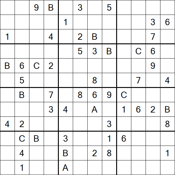 Sudoku 12x12 - Schwierig
