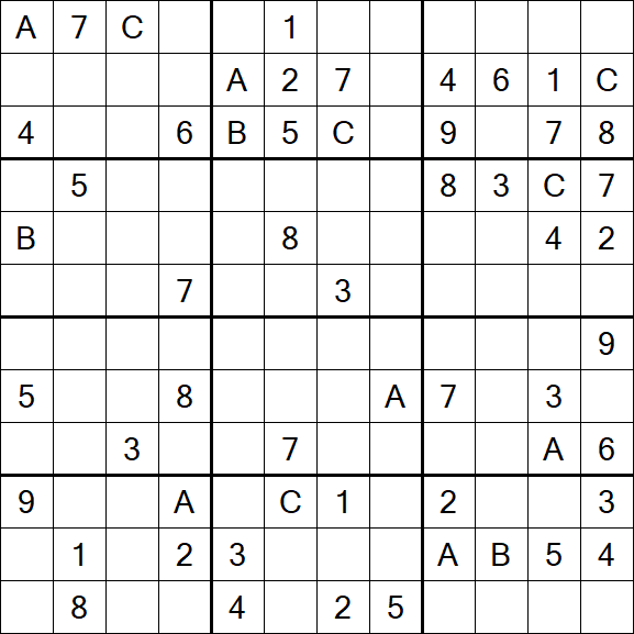 Sudoku 12x12 - Schwierig