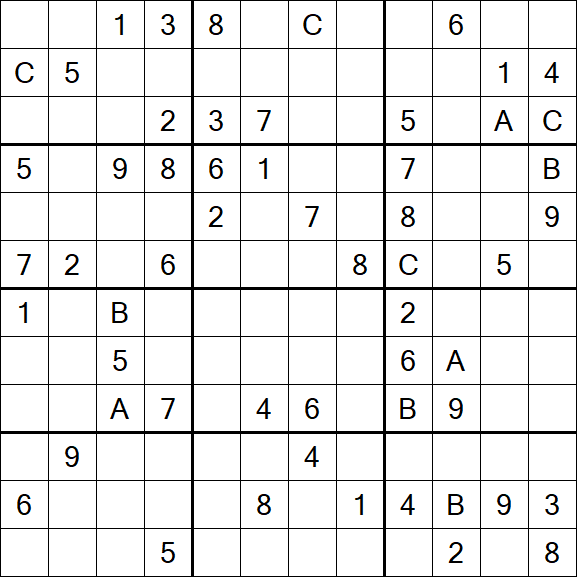 Sudoku 12x12 - Schwierig